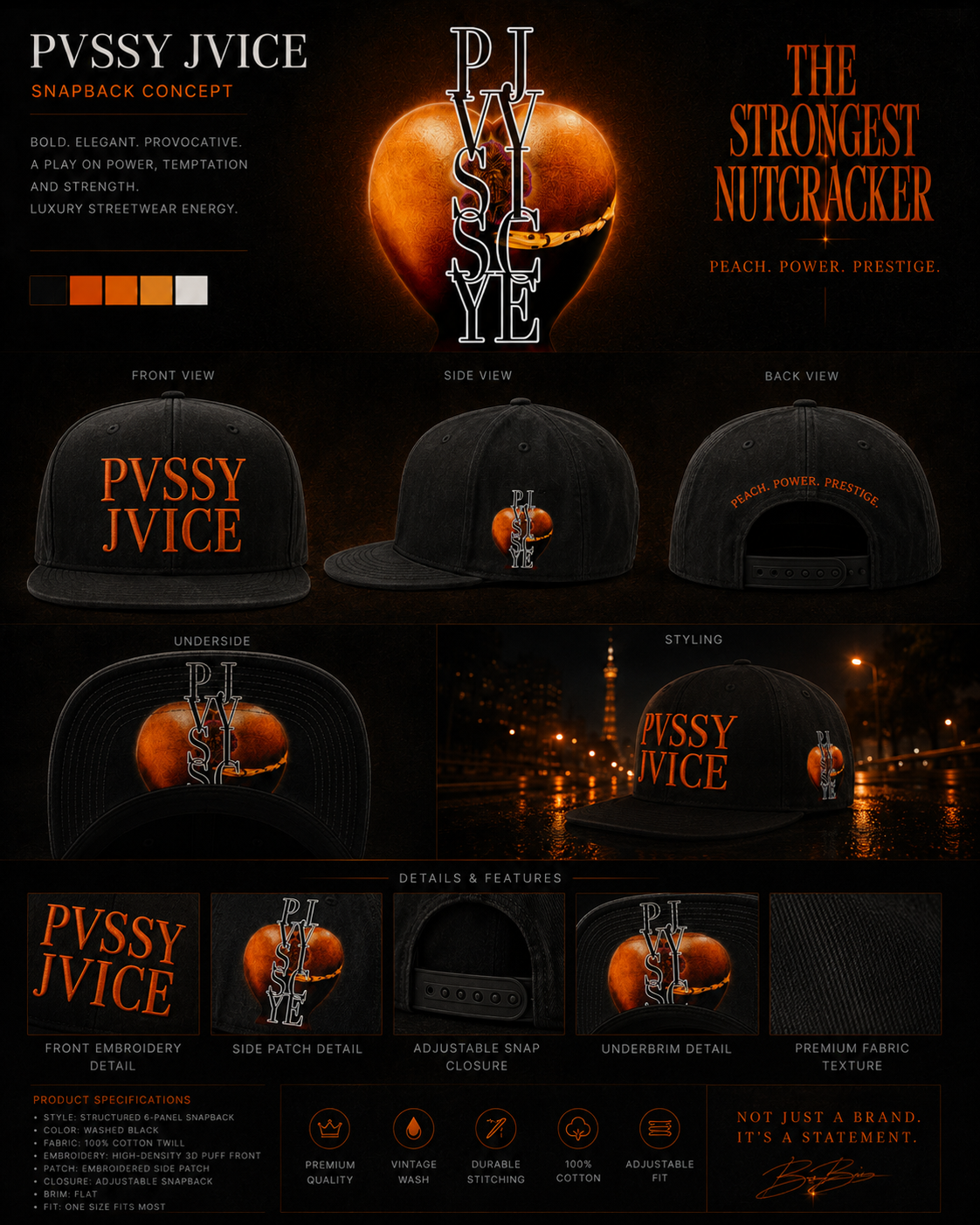 PVSSY JVICE snapback concept board